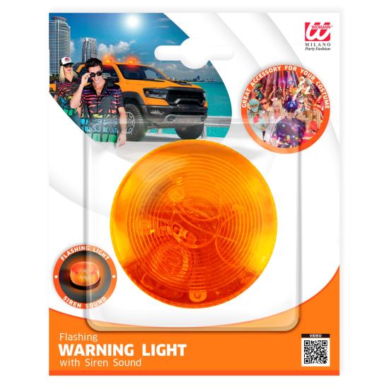 Luz parpadeante de sirena naranja