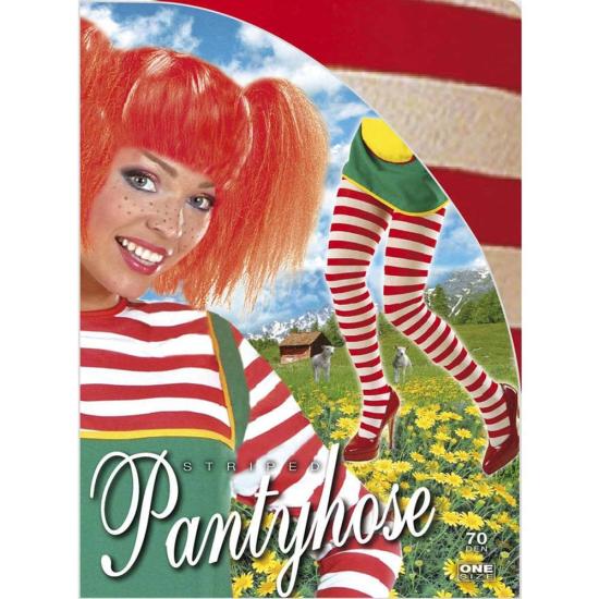 Medias Rayadas blanco-rojo ..