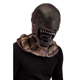 Máscara alienígena de látex con solapa de cartón