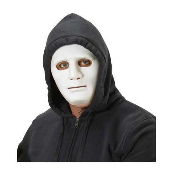 Mascara para disfraces Anonymous blanca