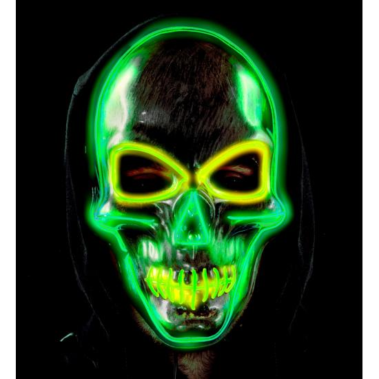 Máscara LED calavera color