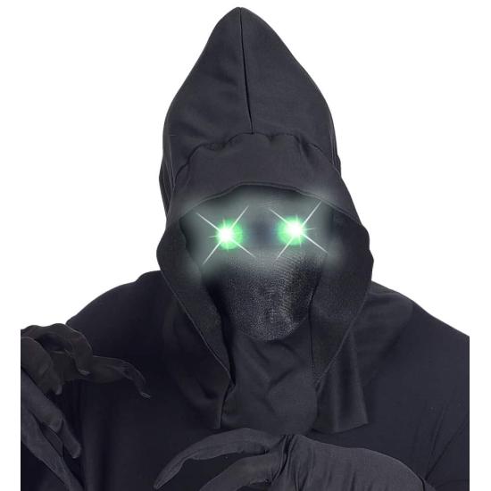 Máscara Cara Invisible con Ojos Luminosos Verdes