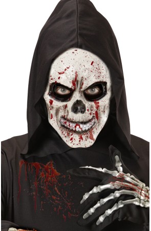 Máscara de esqueleto sangre