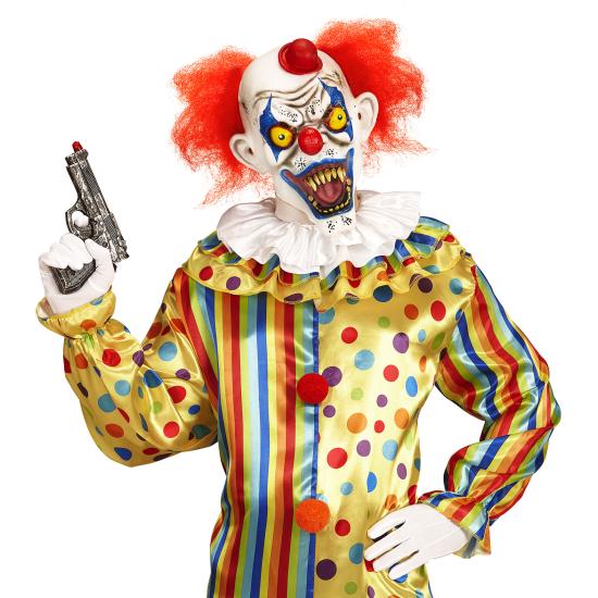 Máscara de payaso con pelo y gorro Máscara de payaso con pelo y gorro