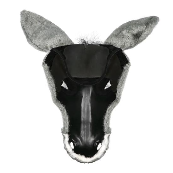 Máscara de Peluche de Burro para Adultos