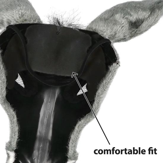 Máscara de Peluche de Burro para Adultos