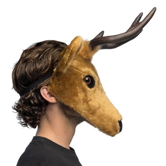 Máscara de Peluche de Ciervo para Adultos