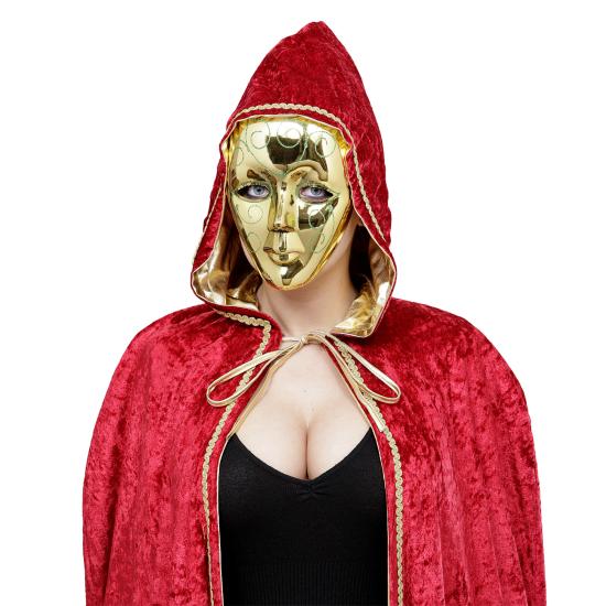 Máscara Dorada con Glitter Verde Máscara Dorada con Glitter Verde