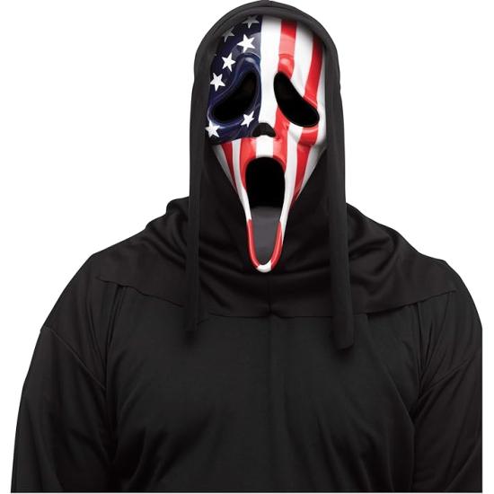 Máscara Ghost Face Patriótica – Terror Clásico con Estilo Americano Máscara Ghost Face Patriótica – Terror Clásico con Estilo Americano