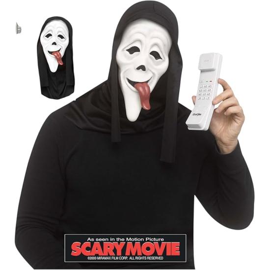 Máscara Ghost Face Wassup con teléfono