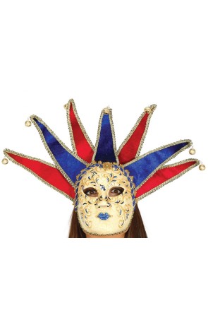Máscara veneciana con cascabeles