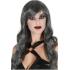 Peluca Gris Larga y Ondulada