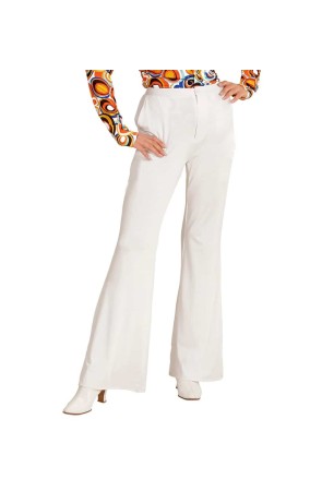 Pantalones de Mujer Años 70 Groovy Blanco*