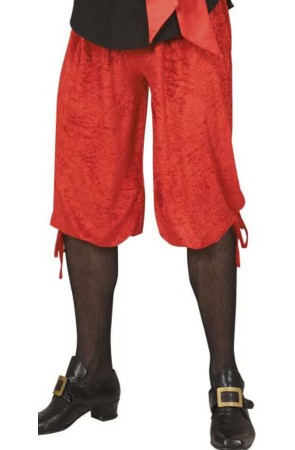 Pantalones Terciopelo para Disfraces Rojos