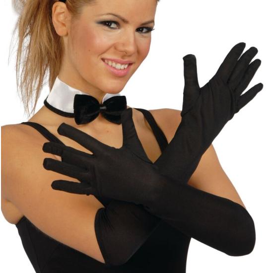 Par de Guantes Negros 45 cms Par de Guantes Negros 45 cms