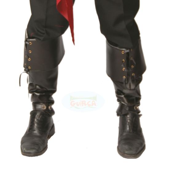 Par de Polainas lujo negras 57 cms Par de Polainas lujo negras 57 cms