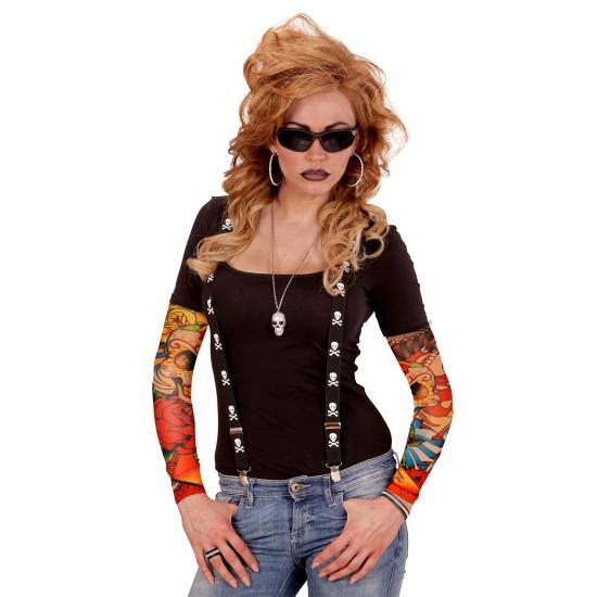 Par mangas efecto tatuaje color