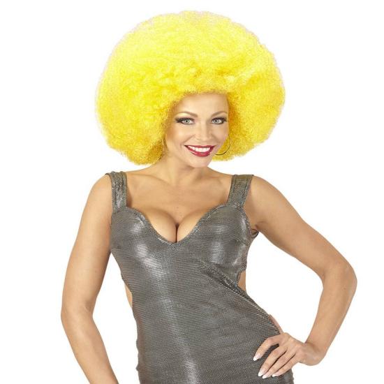 Peluca Afro Sobredimensionada color Amarillo