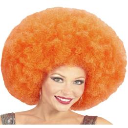 Peluca Afro Sobredimensionada color Naranja