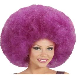 Peluca Afro Sobredimensionada color Violeta