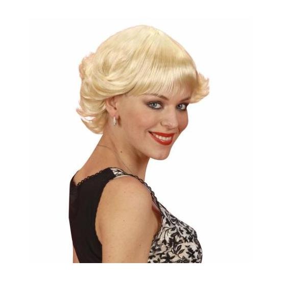 Peluca de los años 50 Rubia corta