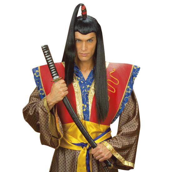Peluca Samurai Negra larga