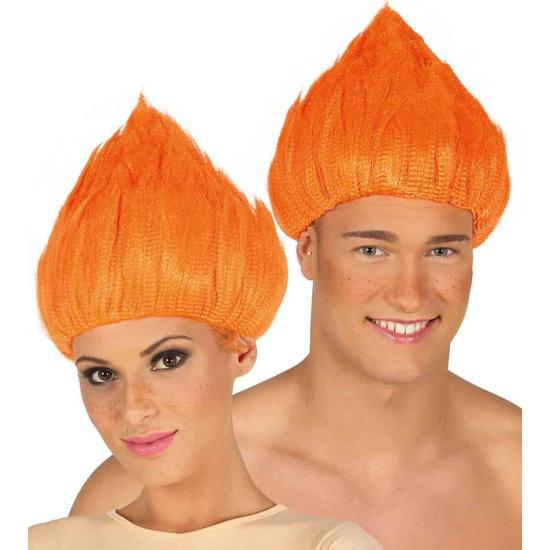 Peluca de troll Naranja