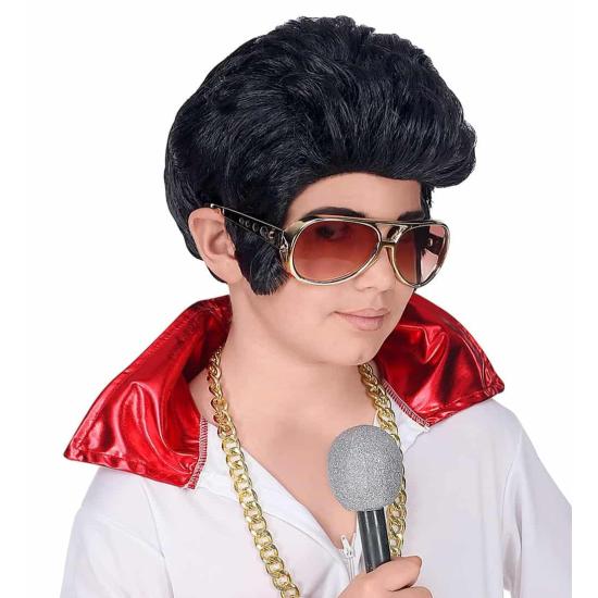 Peluca Elvis Rey del Rock niños