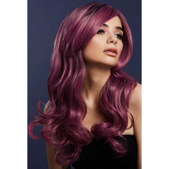 Peluca Fever Khloe, mezcla auténtica, Malva Peluca Fever Khloe, mezcla auténtica, Malva