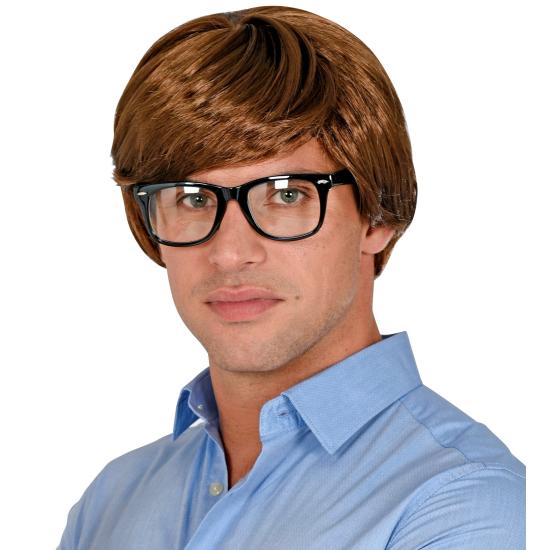 Peluca Hombre Retro Estilo Intelectual – 4 Colores Disponibles