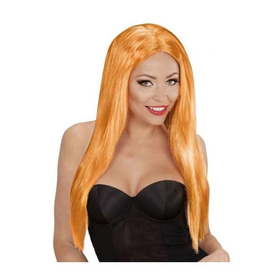 Peluca para disfraces Glamour Naranja