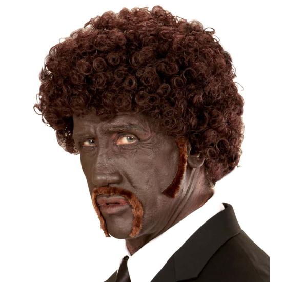 Peluca Pulp Fiction Afro Bigotes y Patillas ..