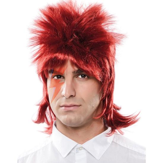 Peluca Rockero David Bowie color pelirroja Peluca Rockero David Bowie color pelirroja