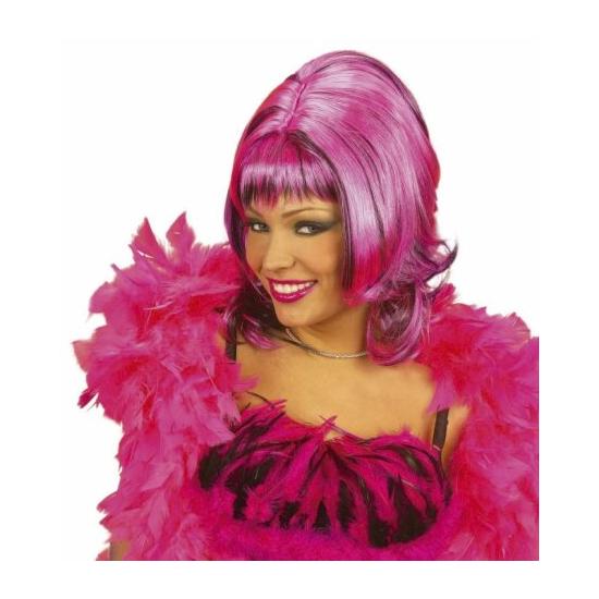 peluca Sharona color rosa