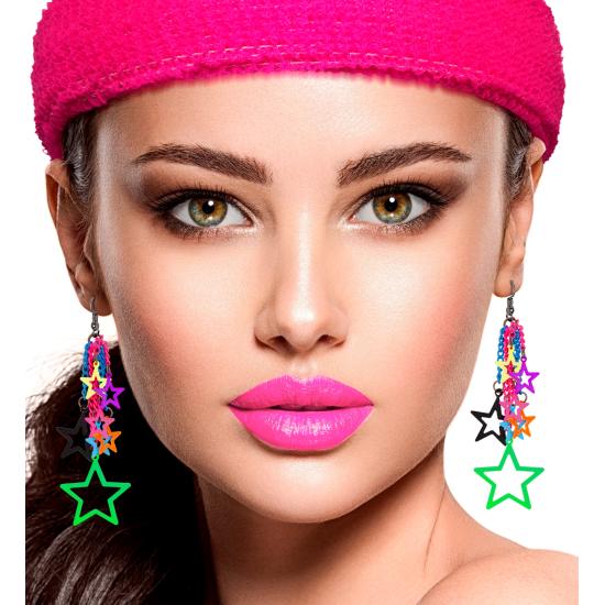 Pendientes Estrella Neón Años 80