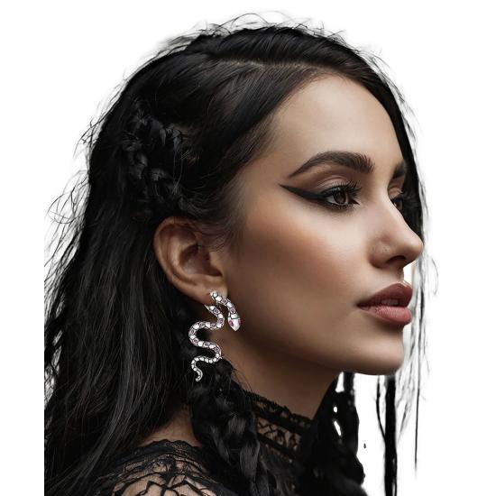 Pendientes Serpiente Plata 6 cm