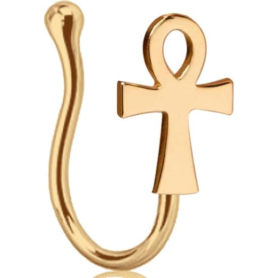 Piercing Eye of Horus Dorado – Accesorio de Joyería para Disfraces Egipcios