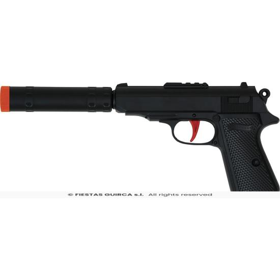 Pistola de Juguete con Silenciador (25 cm)