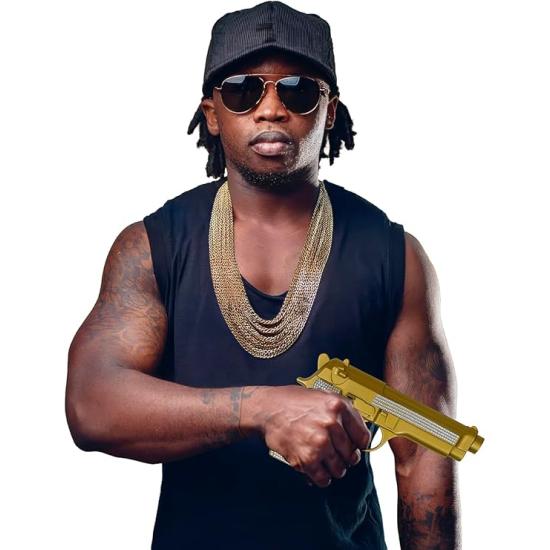 ✨ Pistola de Juguete Dorada con Brillantes