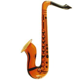Saxofón Hinchable Naranja 60 cms