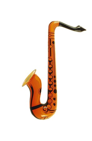Saxofón Hinchable Naranja 60 cms