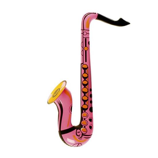 Saxofón Hinchable Rosa 60 cms