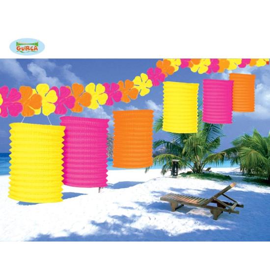 Set 6 Faroles sobre Hilo de Flor 300 cm