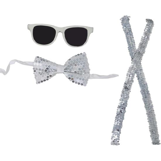 Set Conjunto Lentejuela Plata