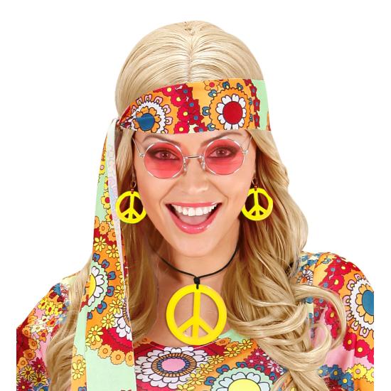 Set Hippie Colgante y Pendientes Fluorescentes Set Hippie Colgante y Pendientes Fluorescentes