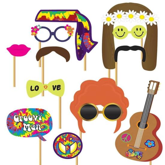 Set Photocall Hippie 12 pcs