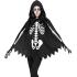 SKELETON – Poncho con Capucha y Estampado de Huesos SKELETON – Poncho con Capucha y Estampado de Huesos