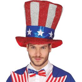 Sombrero de Copa con Bandera Americana del tío Sam