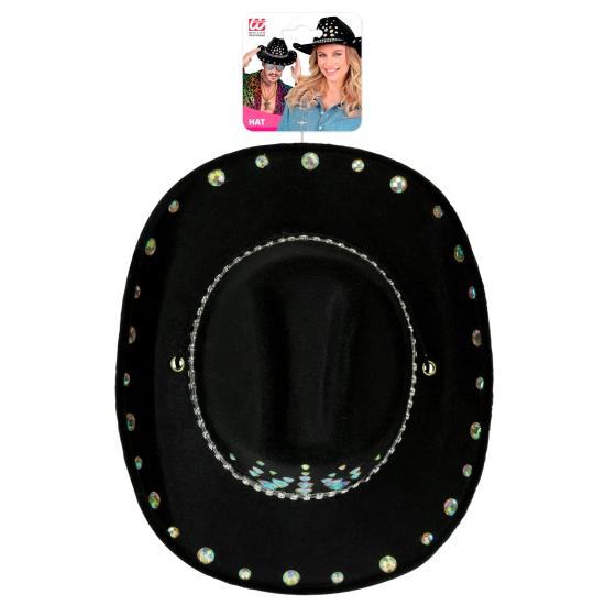 Sombrero Cowboy con Brillantes para Fiesta o Disfraz – Adulto Unisex
