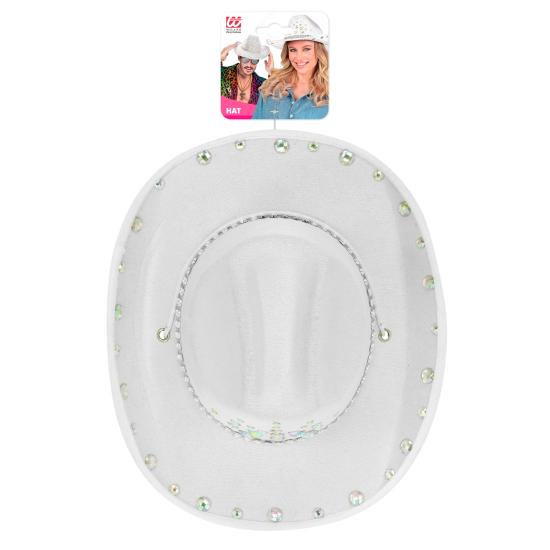 Sombrero Cowboy con Brillantes para Fiesta o Disfraz – Adulto Unisex